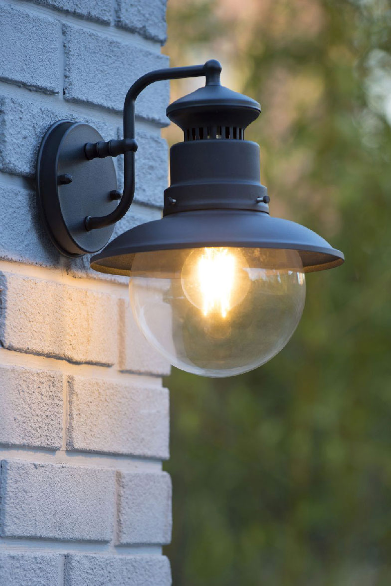 Lucide FIGO - Outdoor Wall lamp - Ø 21,3 cm - IP44 - Black